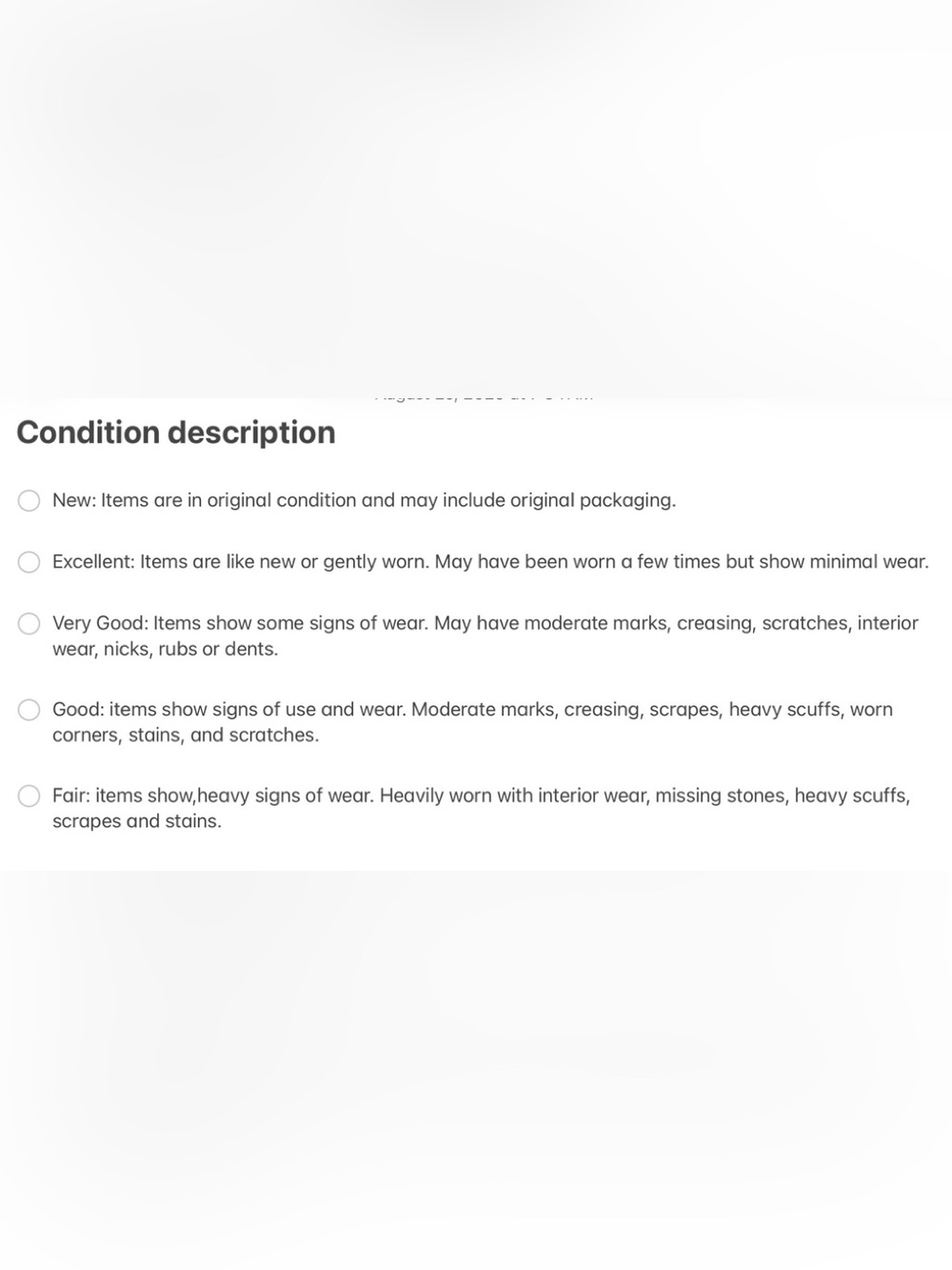 Condition Description - Picture 1 of 1